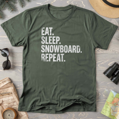 Eat Sleep Snowboard T-shirt