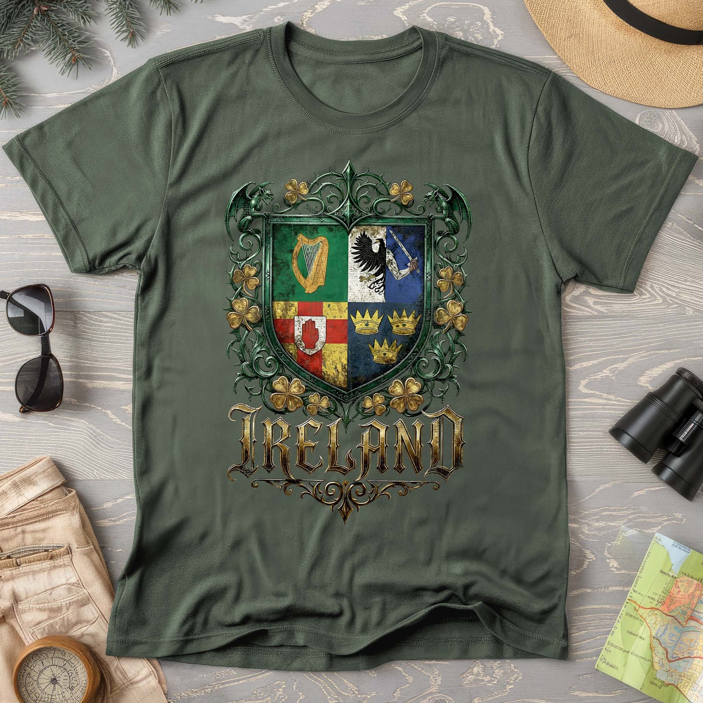 Irish Gothic Arms Comfort Colors T-shirt