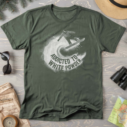 White Powder Snowboard T-shirt