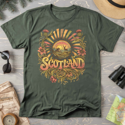 Scotland Retro Burst T-Shirt