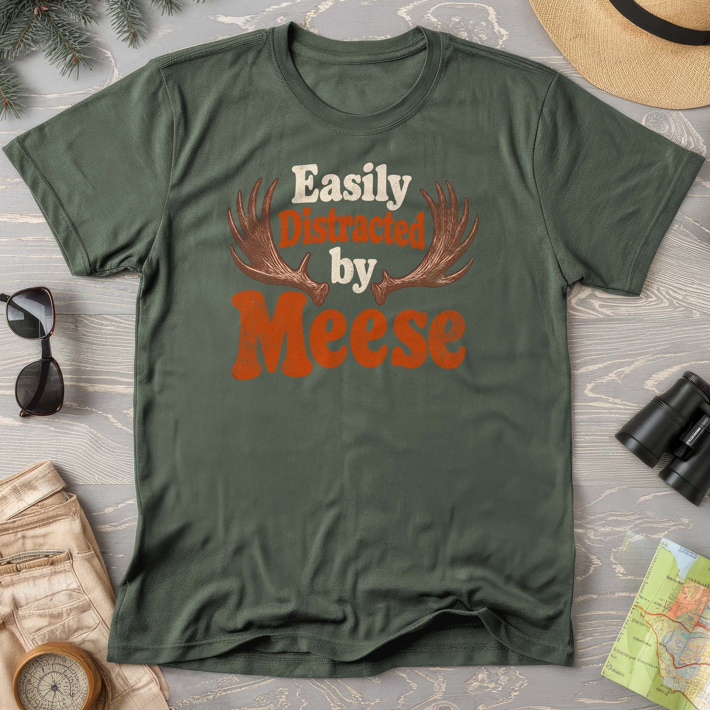 Distracted By Meese Antlers T-Shirt
