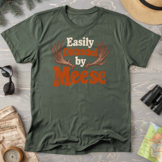 Distracted By Meese Antlers T-Shirt