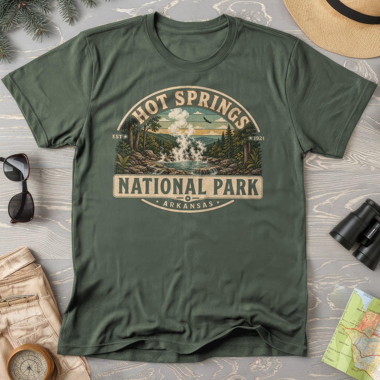 Hot Springs Medallion T-Shirt