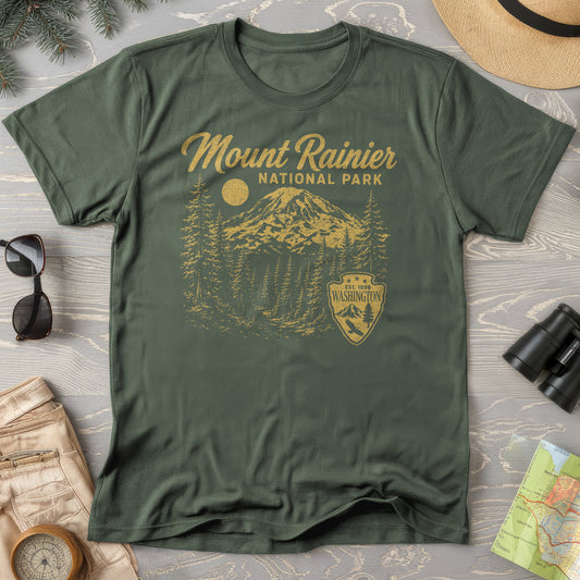 Mount Rainier Vintage Sketch T-Shirt