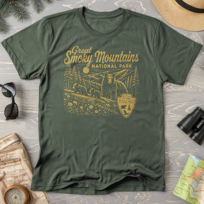 Smoky Mountains Vintage Sketch T-Shirt