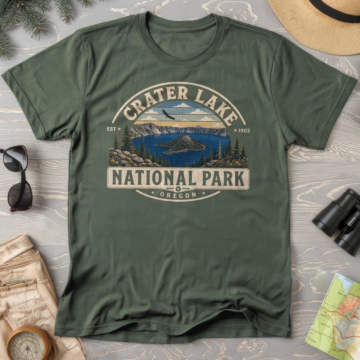 Crater Lake Medallion T-Shirt
