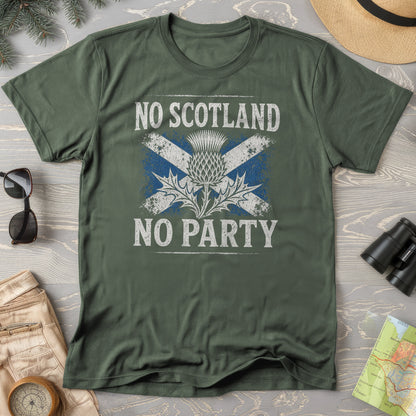 Scotland No Party Flag T-Shirt