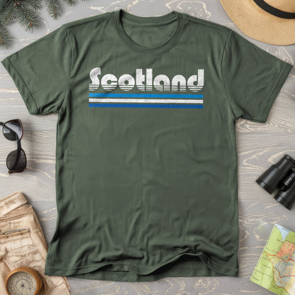 Scotland Retro Stripe T-Shirt