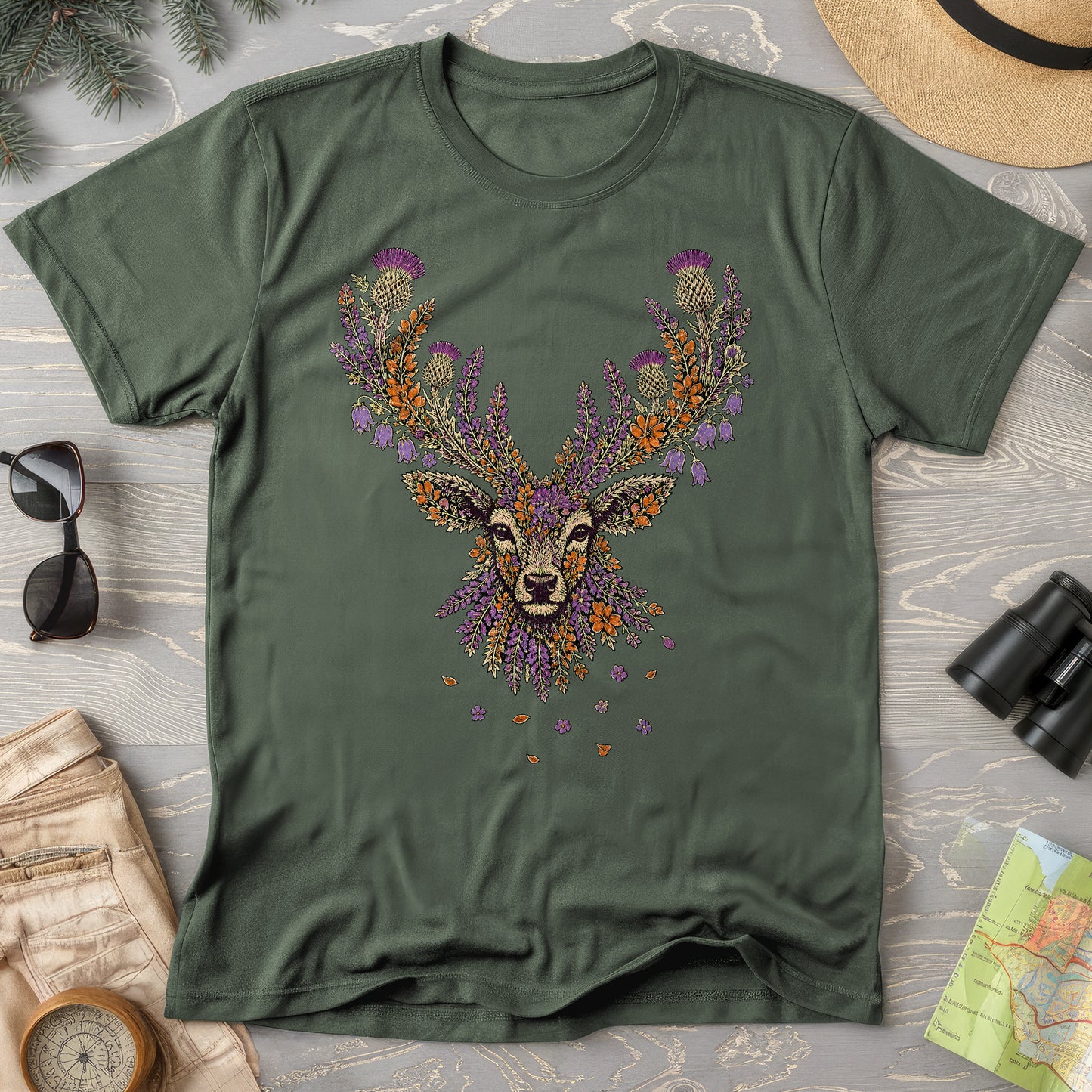 Floral Stag T-Shirt