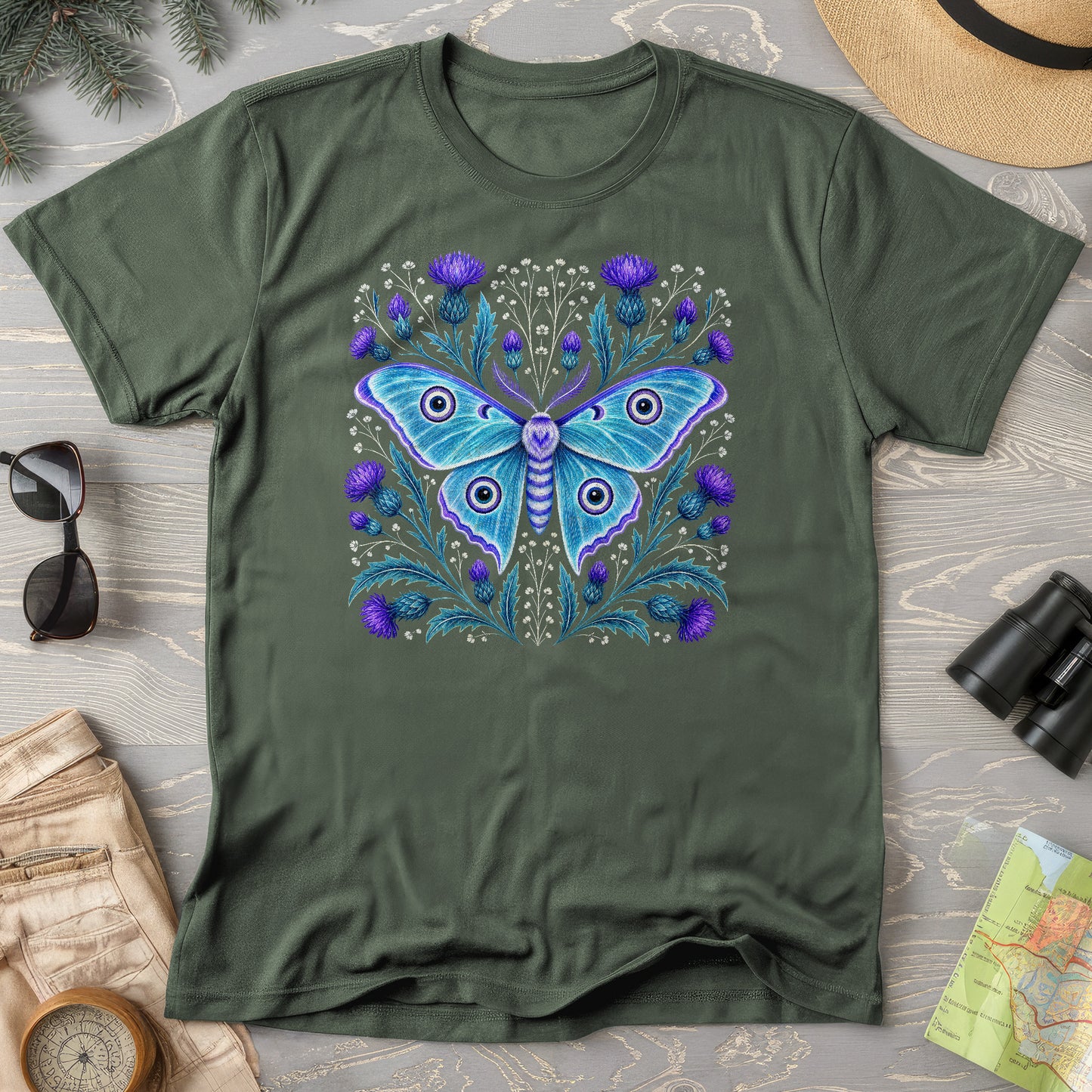 Emperor Moth Thistle T-Shirt