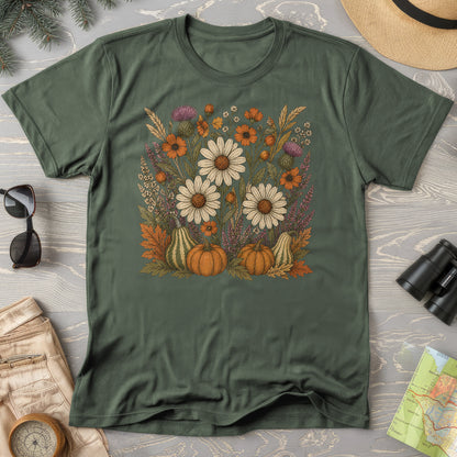Pumpkin Florals T-Shirt