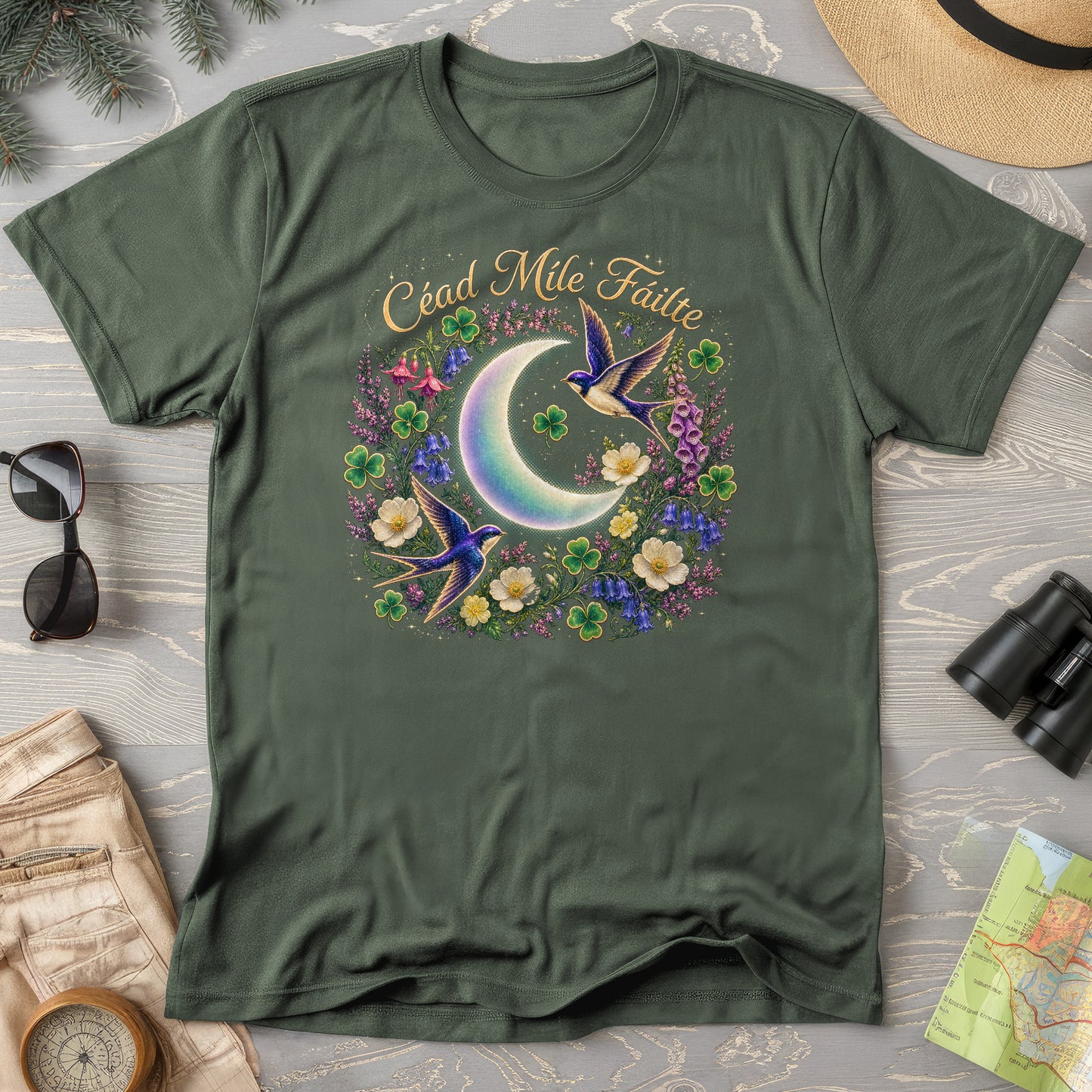 Céad Míle Fáilte Moon T-Shirt