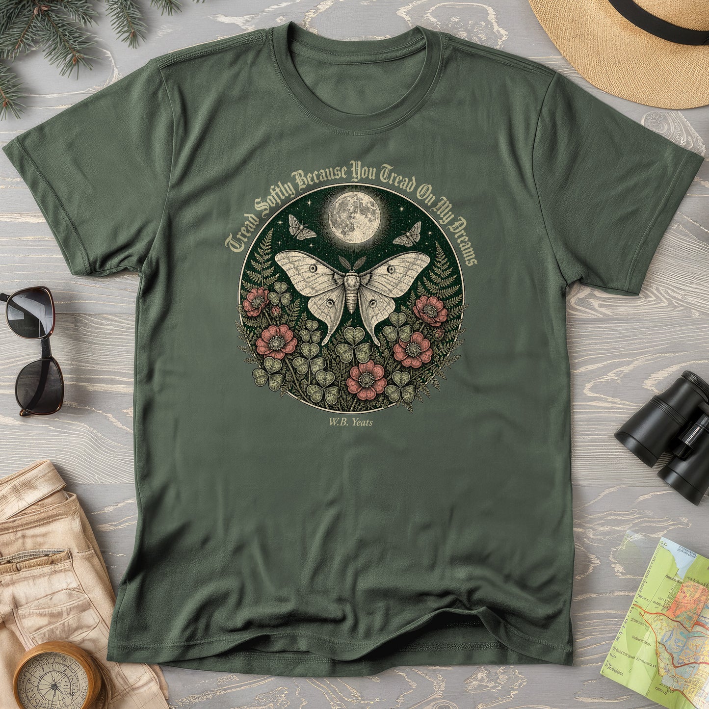Yeats Moon Moth T-Shirt