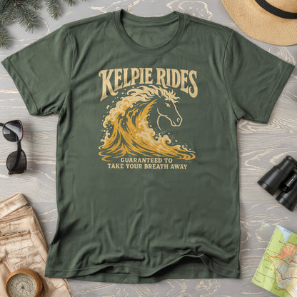 Kelpie Rides Retro T-Shirt