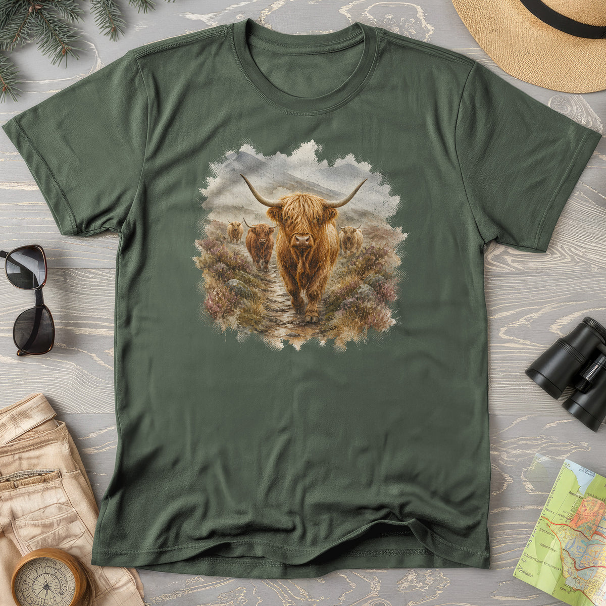 Watercolor Coos T-Shirt