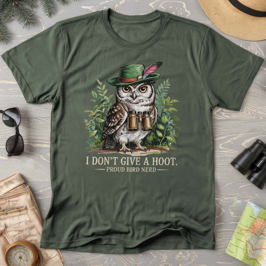 Bird Nerd Owl Design Comfort Colors T-Shirt