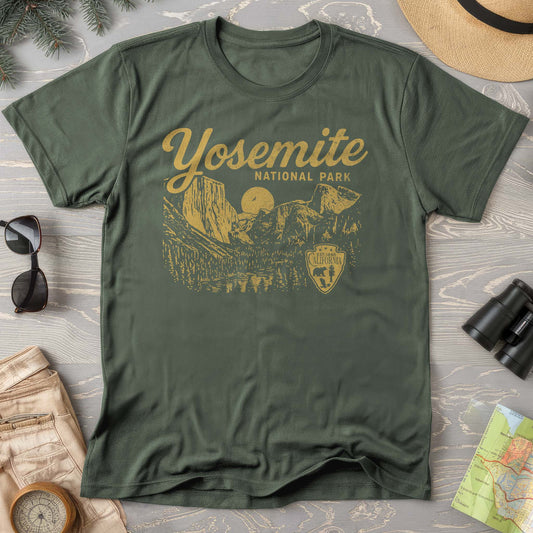 Bargain Bin Overstock! Yosemite National Park "Vintage Sketch" T-Shirt