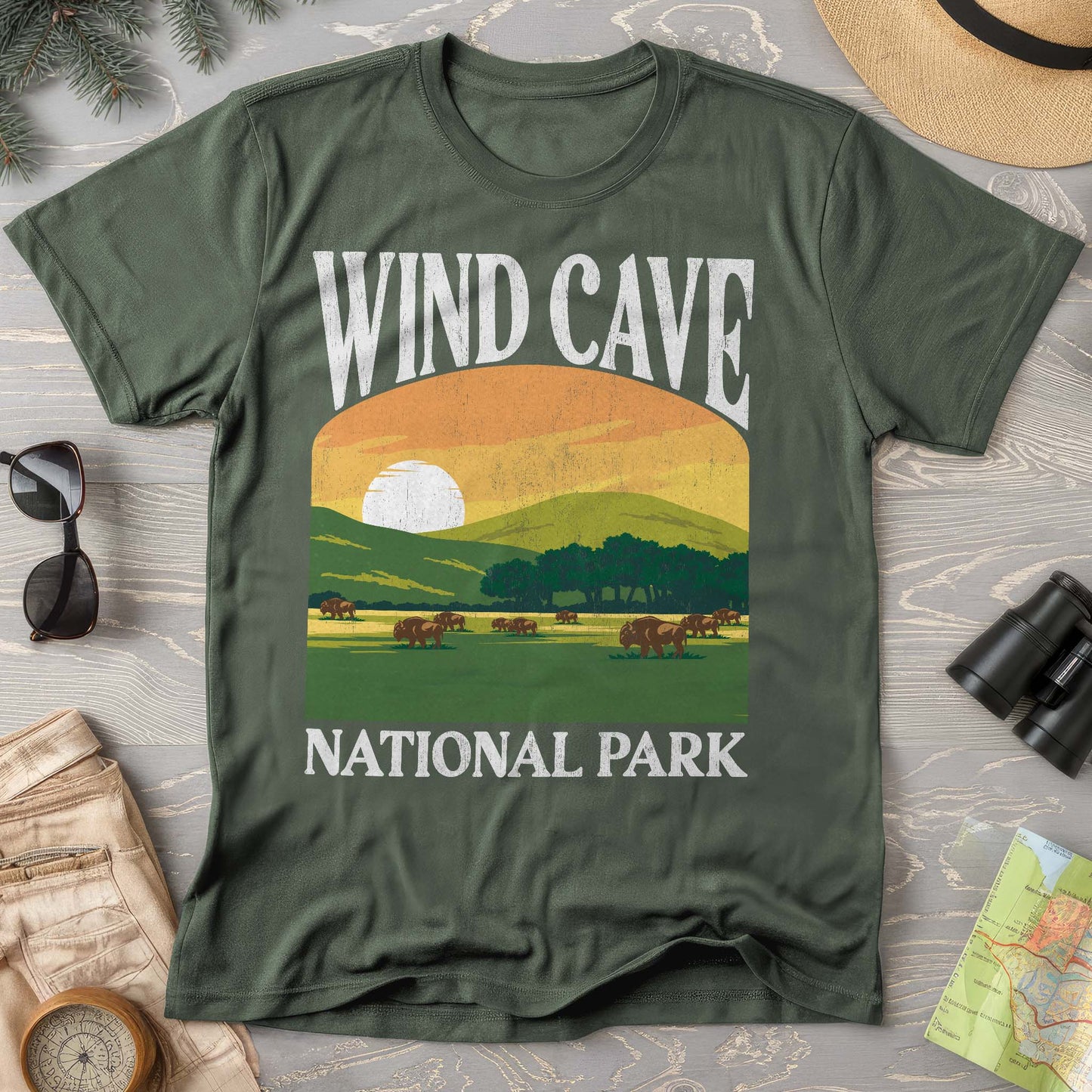 Wind Cave National Park "Big and Bold" Comfort Colors T-Shirt