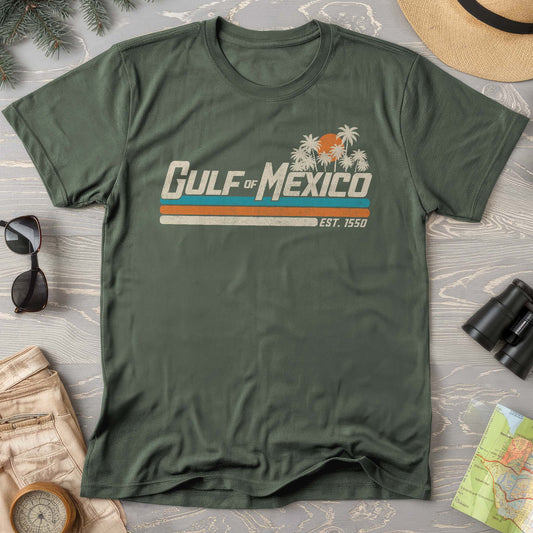 Bargain Bin Overstock! Gulf of Mexico Retro Stripe Comfort Colors T-Shirt