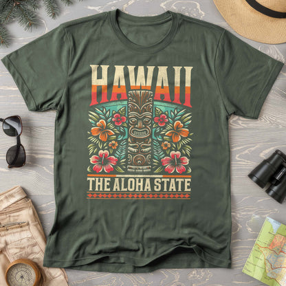 Hawaii The Aloha State "Tiki" Comfort Colors T-Shirt
