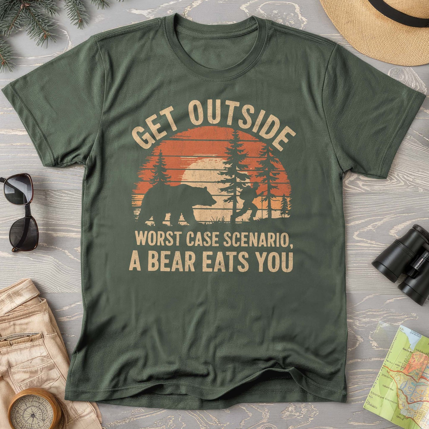 Get Outside "Worst Case Scenario" Comfort Colors T-Shirt