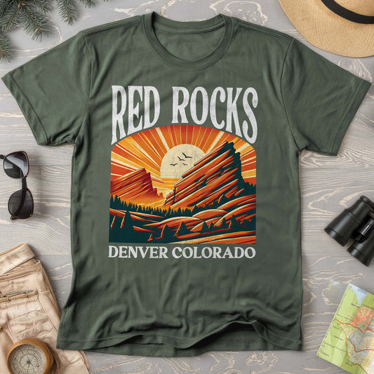 Red Rocks Colorado "Big and Bold" Comfort Colors T-Shirt