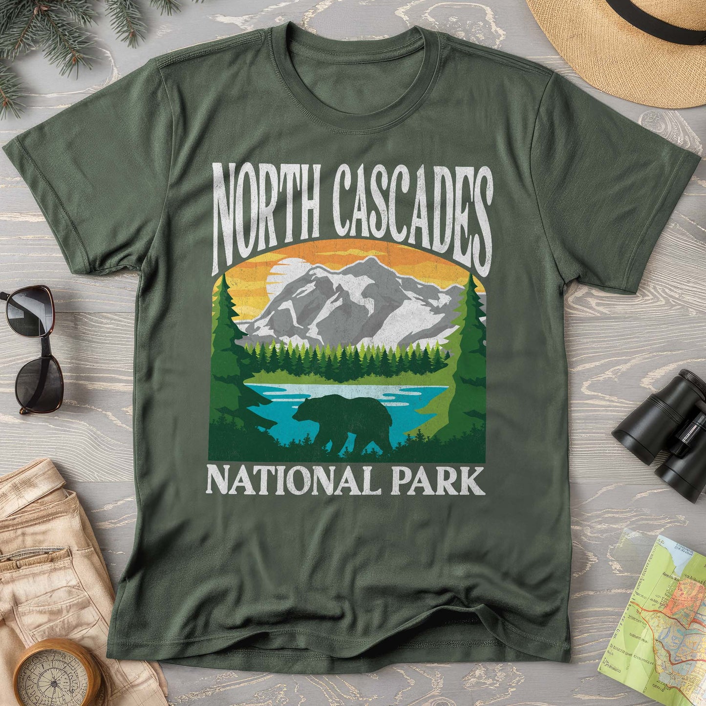 North Cascades National Park "Big and Bold" Comfort Colors T-Shirt