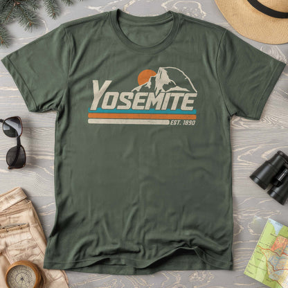 Yosemite Retro Stripe Comfort Colors T-Shirt