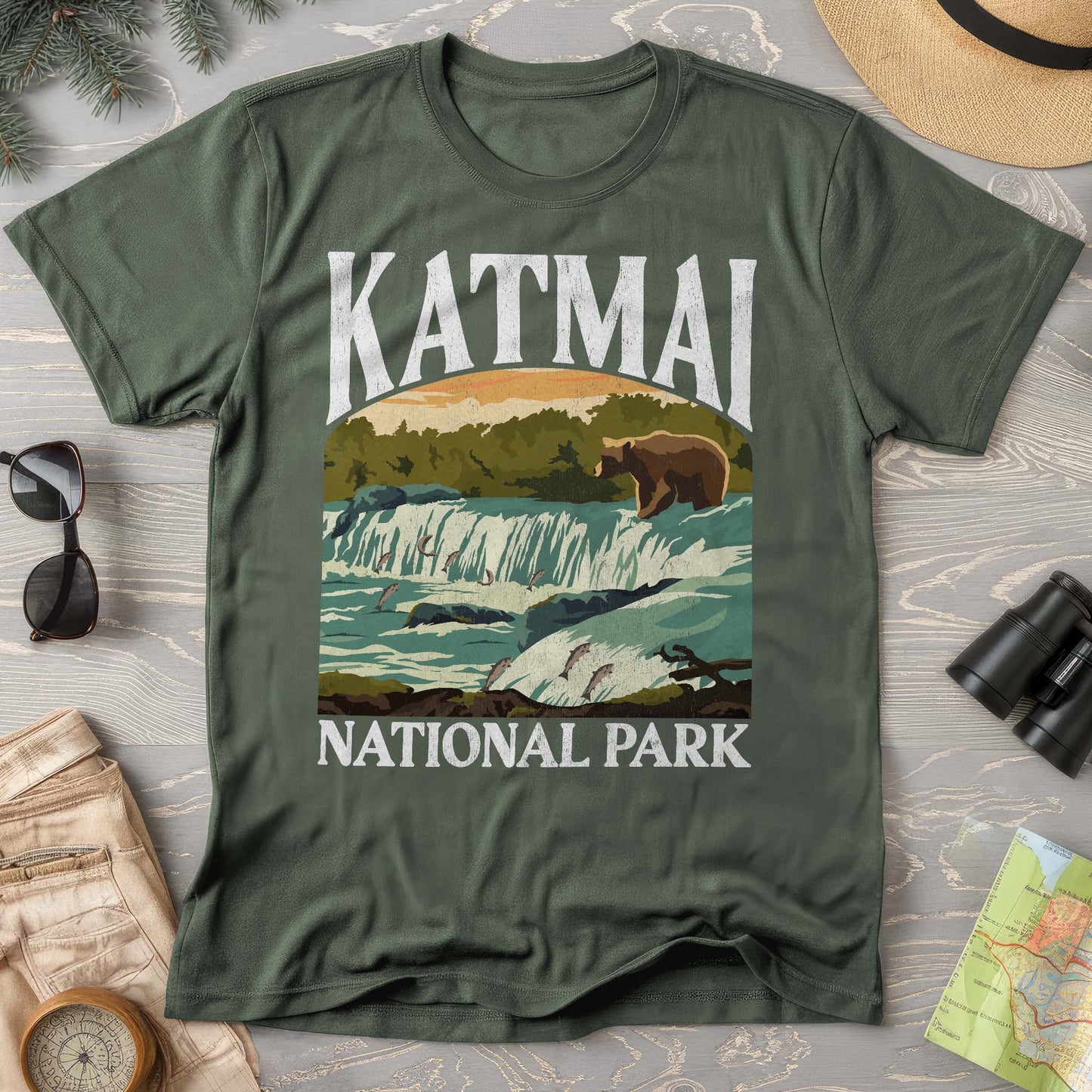Katmai National Park "Big and Bold" Comfort Colors T-Shirt
