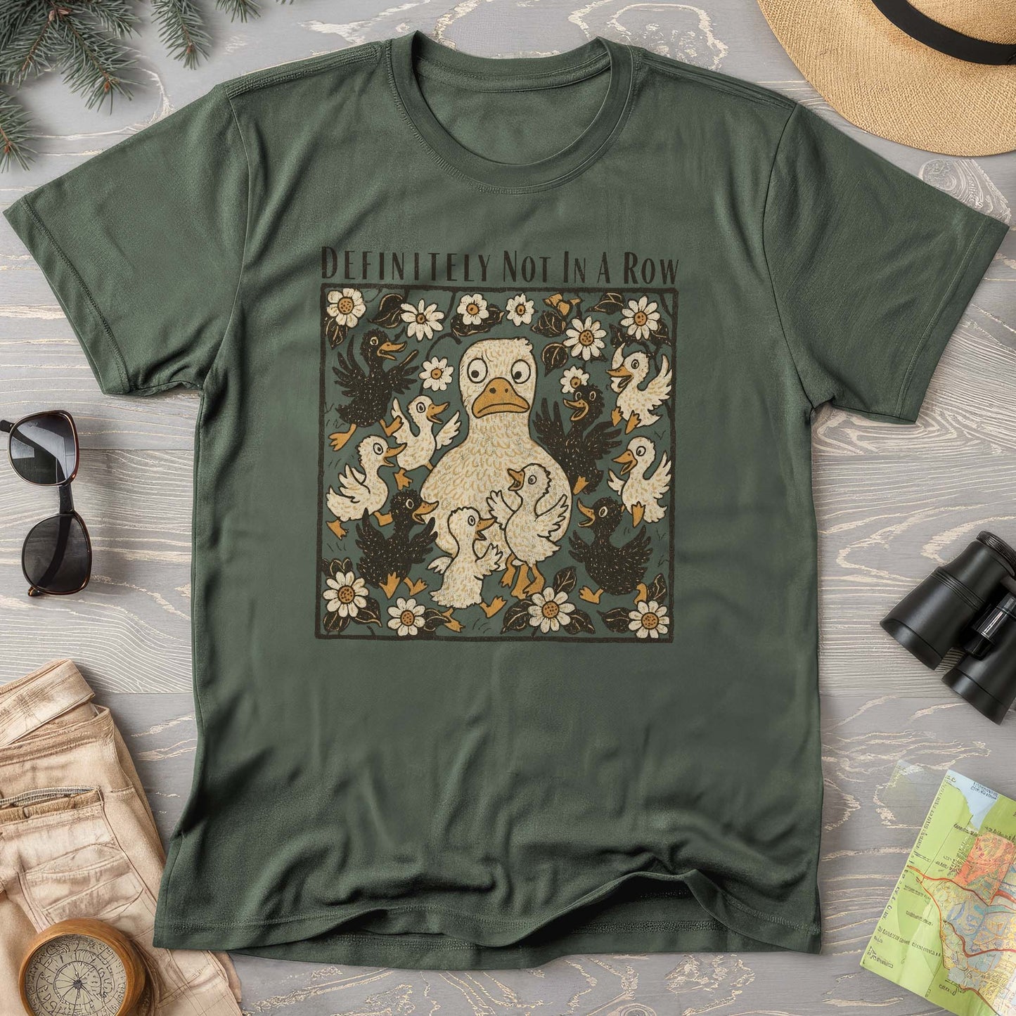 Ducks "Definitely Not in a Row" Comfort Colors T-Shirt
