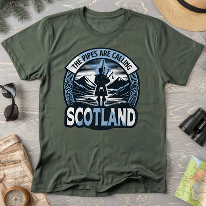 Scotland "The Pipes Are Calling" Comfort Colors T-Shirt
