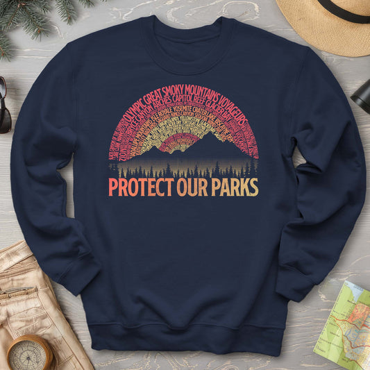 Bargain Bin Overstock! Protect Our Parks Word Art Sweatshirt