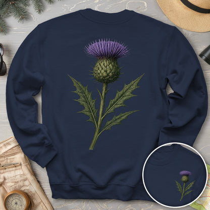Thistle of Scotland Front/Back Print Sweatshirt