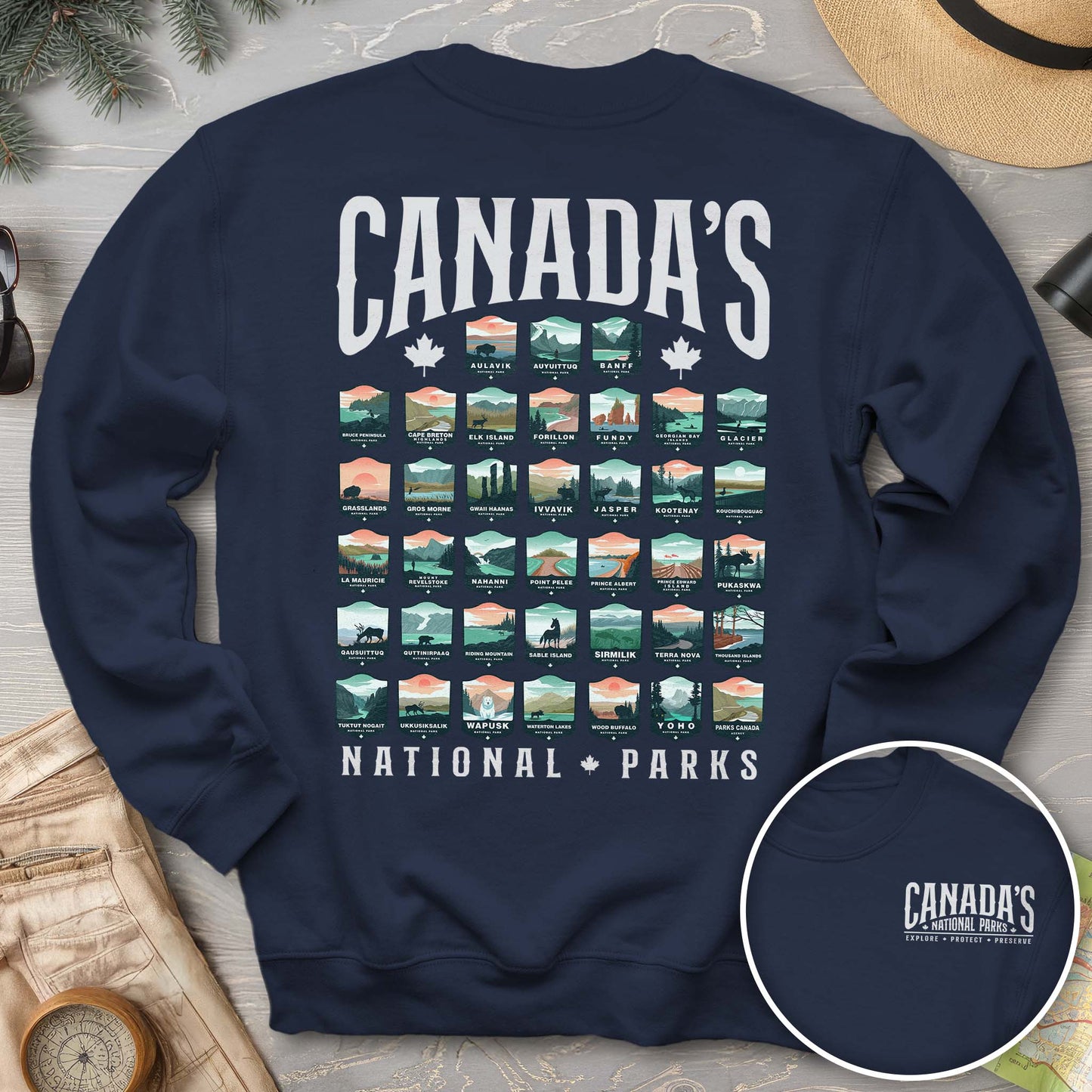Canada's National Parks "Badges" Sweatshirt