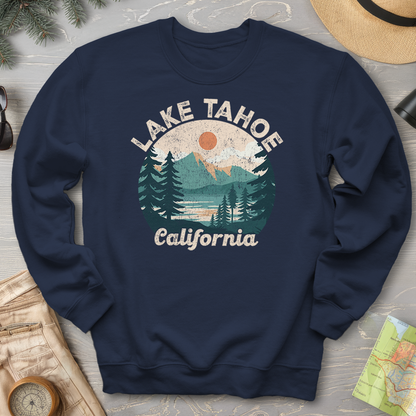 Lake Tahoe California Circle Sweatshirt