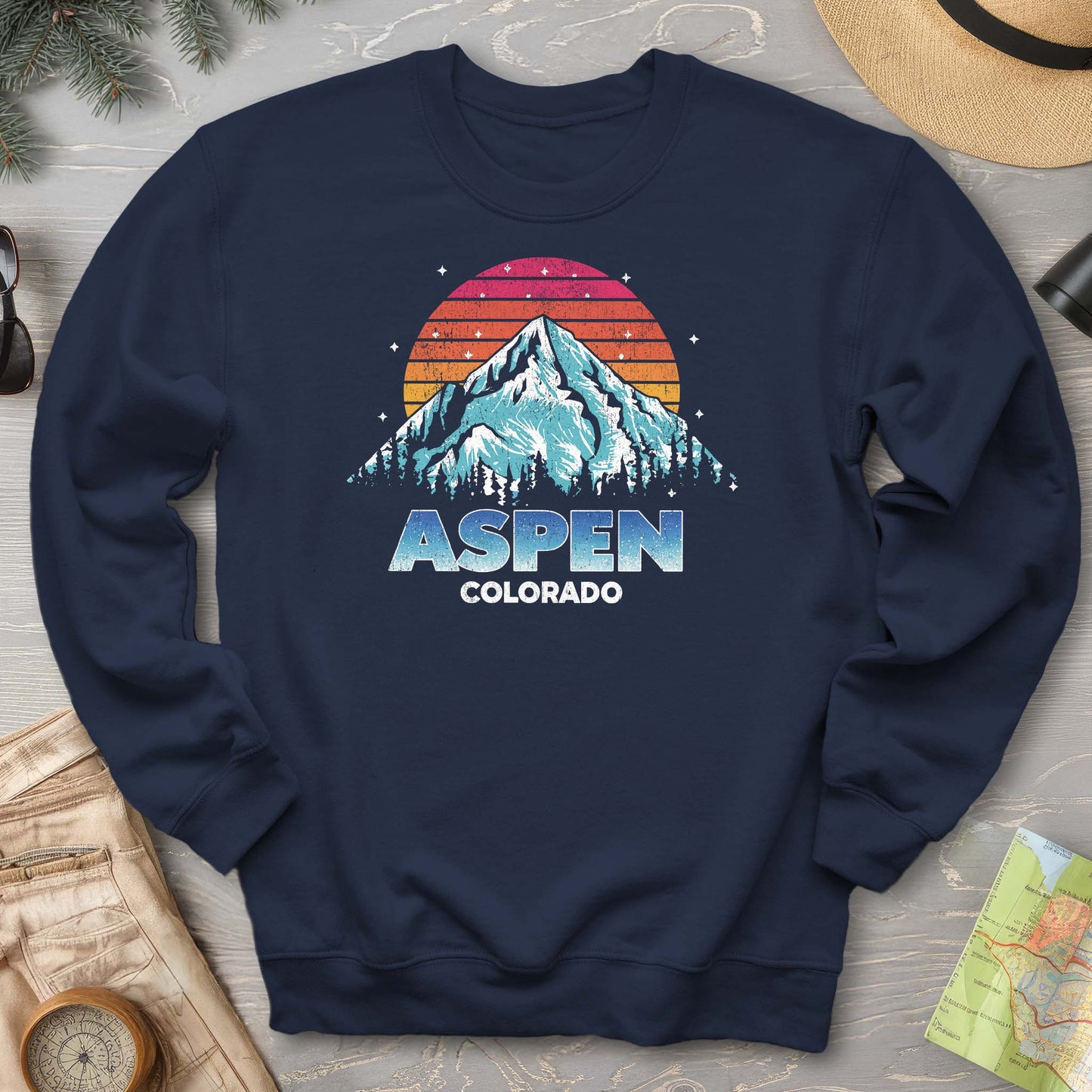 Aspen "80's Vintage Sunset" Sweatshirt
