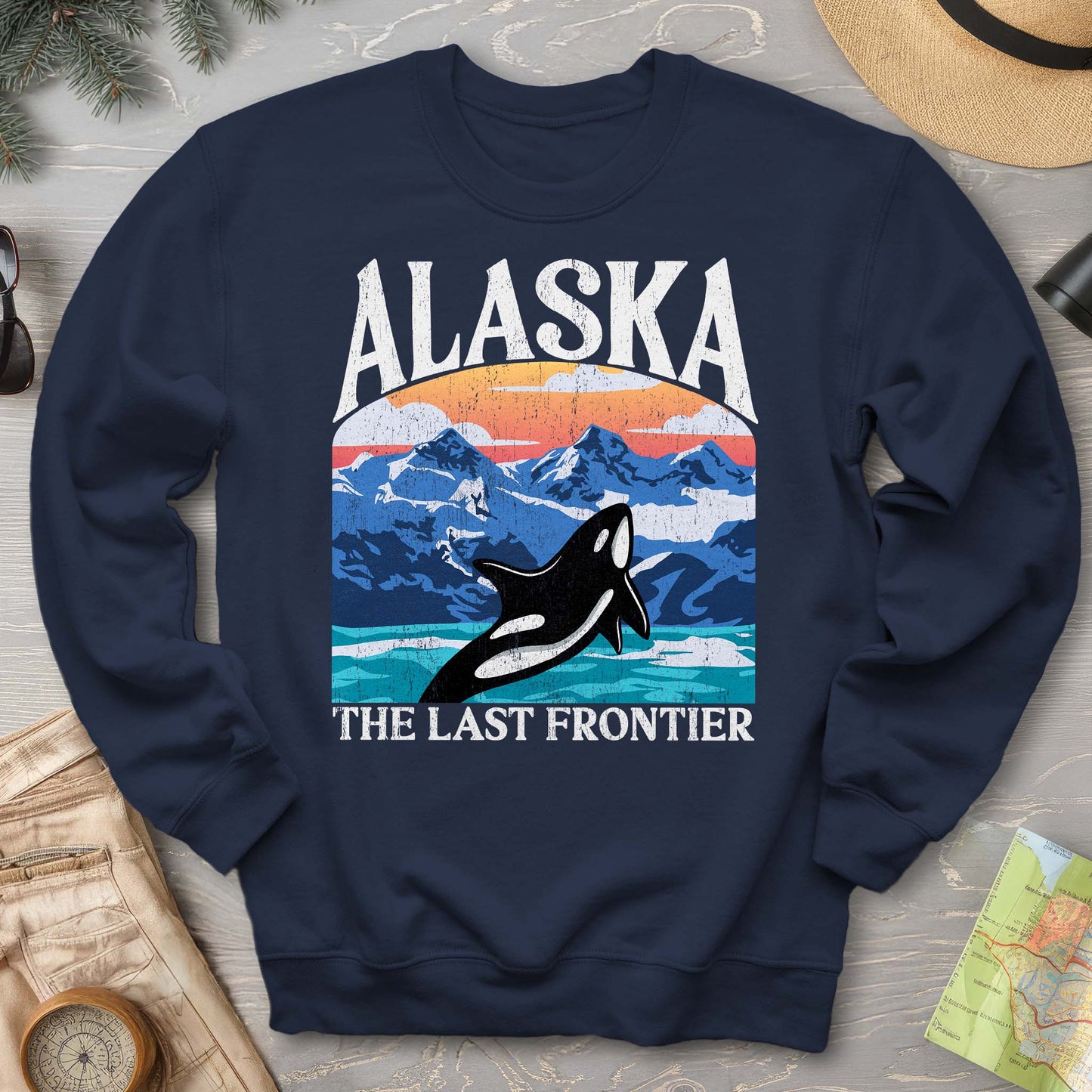 Alaska The Last Frontier "Big and Bold" Sweatshirt