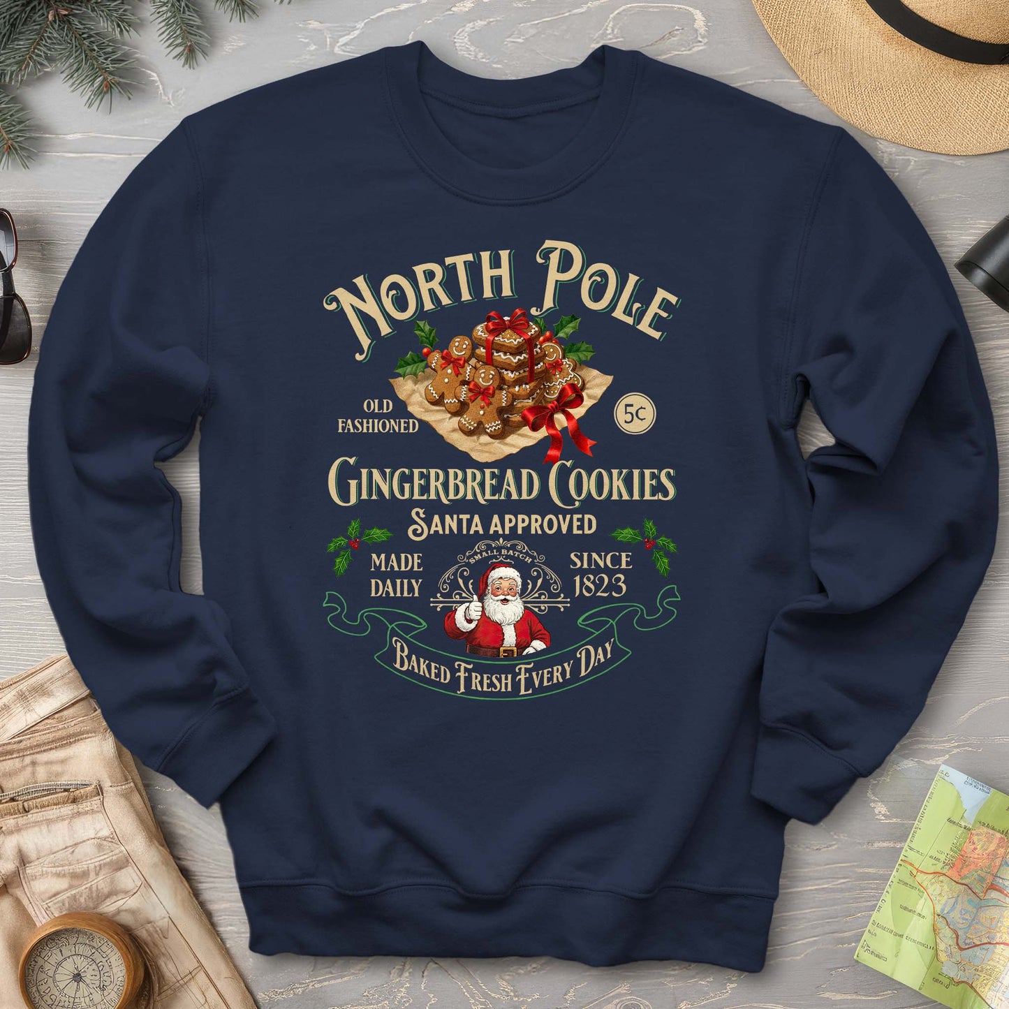 North Pole Gingerbread Cookies Sweatshirt