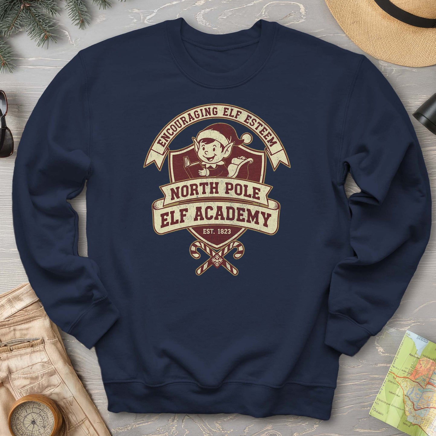 North Pole Elf Academy Sweatshirt