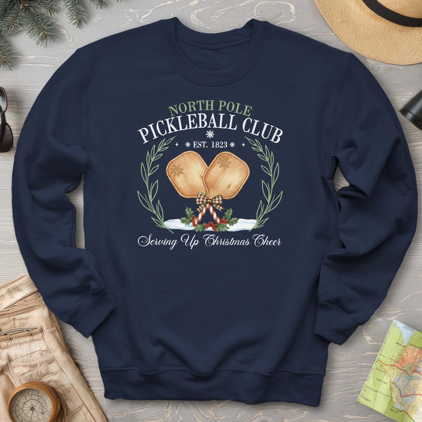 North Pole Pickleball Club Sweatshirt