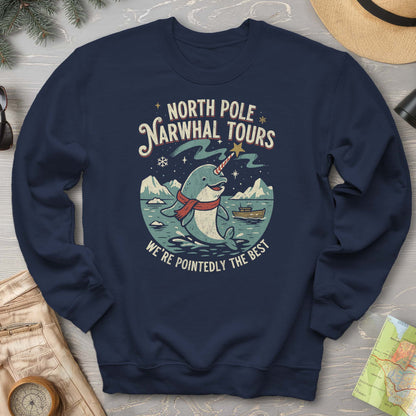 North Pole Narwhal Tours Sweatshirt
