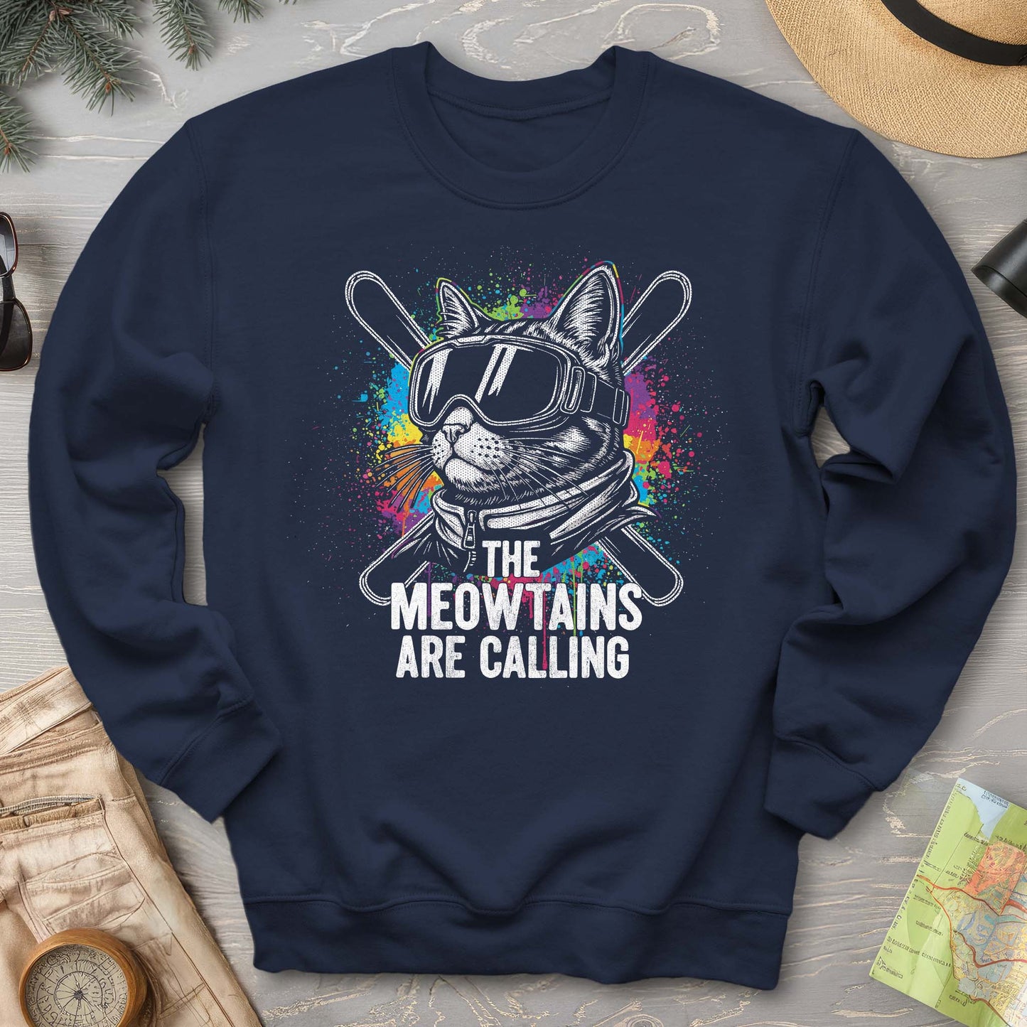 The Meowtains are Calling Sweatshirt