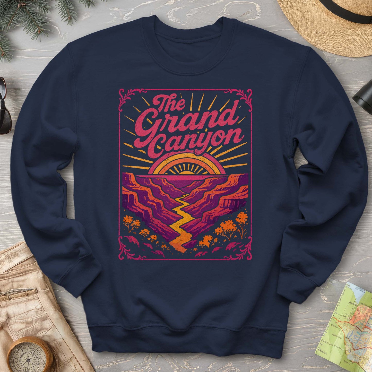 Grand Canyon Retro Neon Sweatshirt