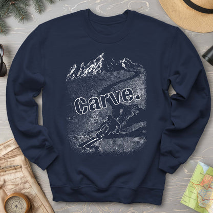Carve Ski Print Sweatshirt