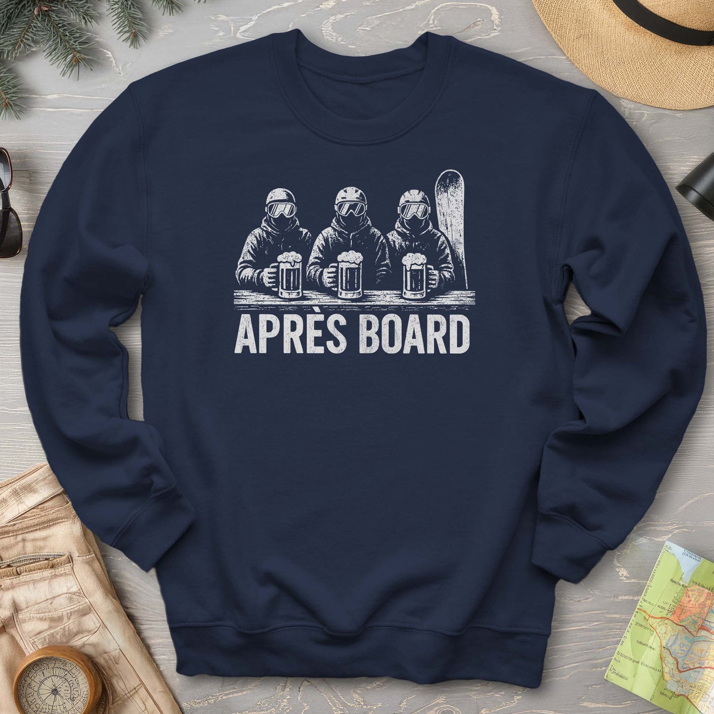 "Apres Board" Snowboard Sweatshirt