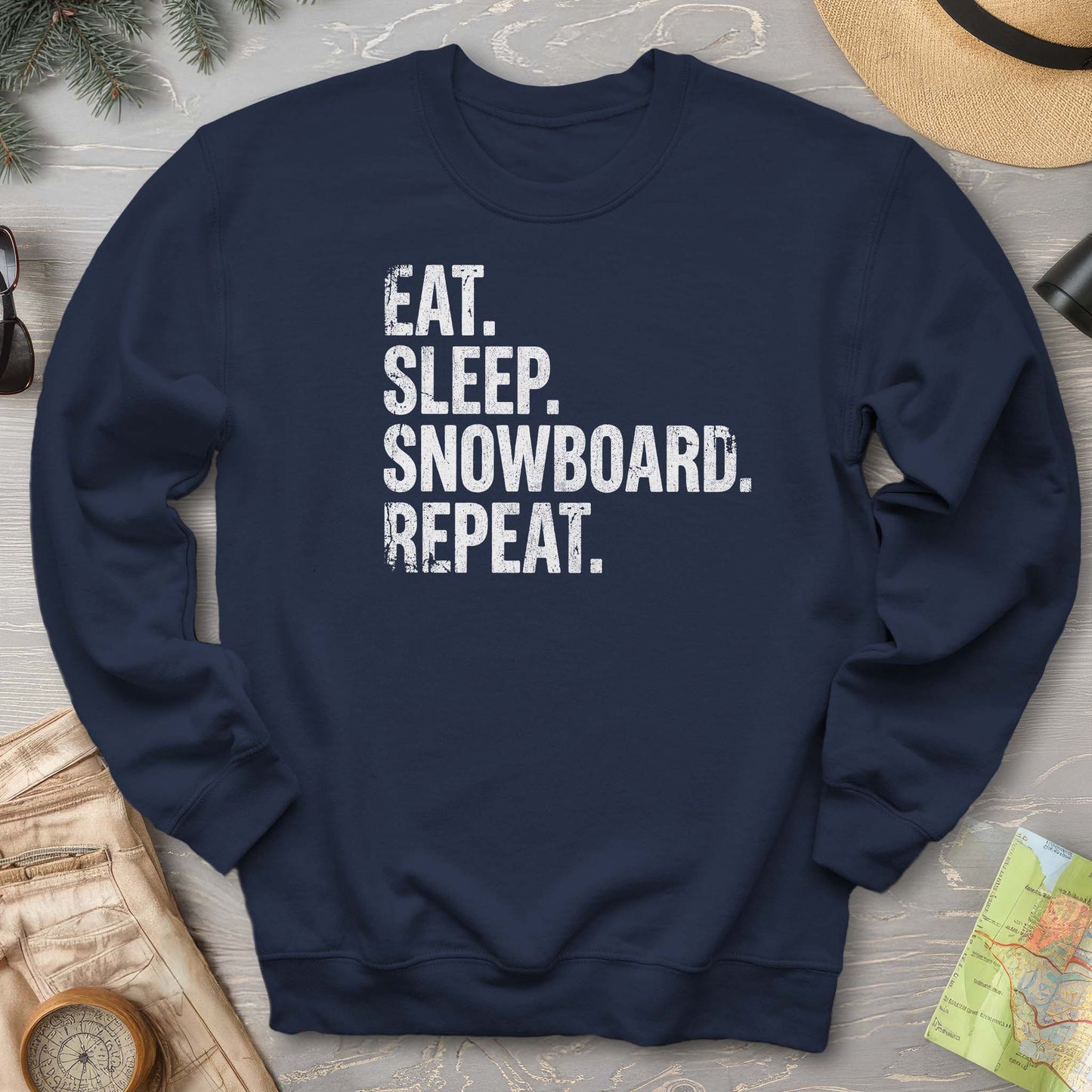 Eat Sleep Snowboard Sweatshirt