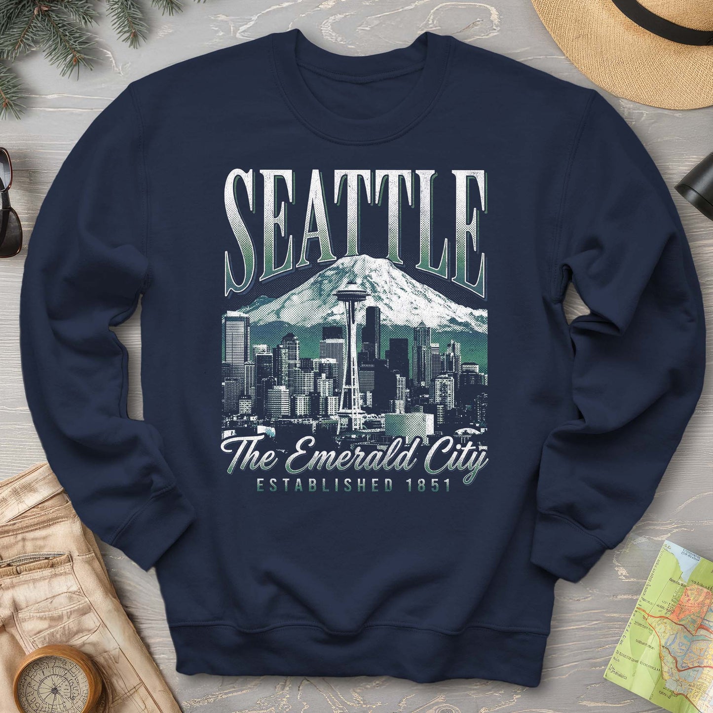 Seattle 90's Halftone Sweatshirt