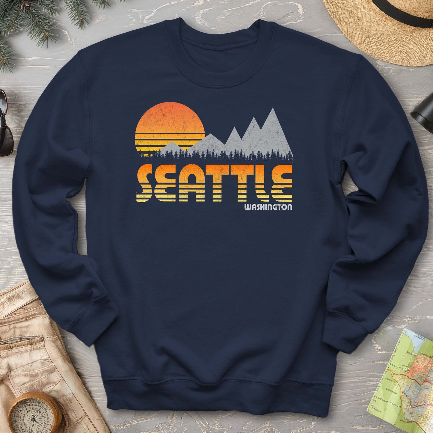 Seattle 80's Retro Sweatshirt