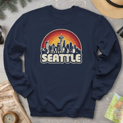 Seattle Retro Sunset Sweatshirt