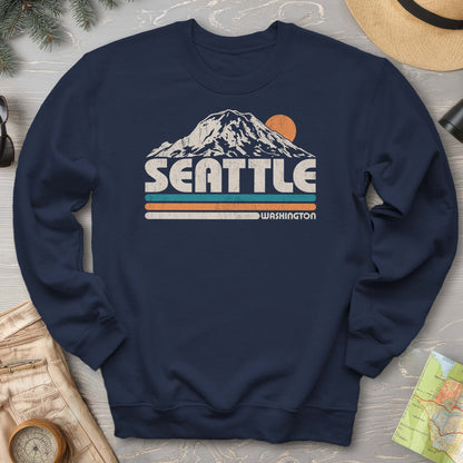 Seattle Retro Stripe Sweatshirt
